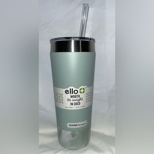 Ello Beacon Vacuum Insulated Stainless Tumbler with Silicon Bumper- 32 oz